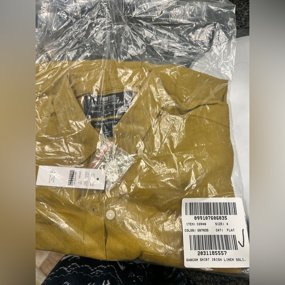 J Crew Garçon classic shirt in Baird McNutt Irish linen CG940 Size 4 NWT - Picture 10 of 10